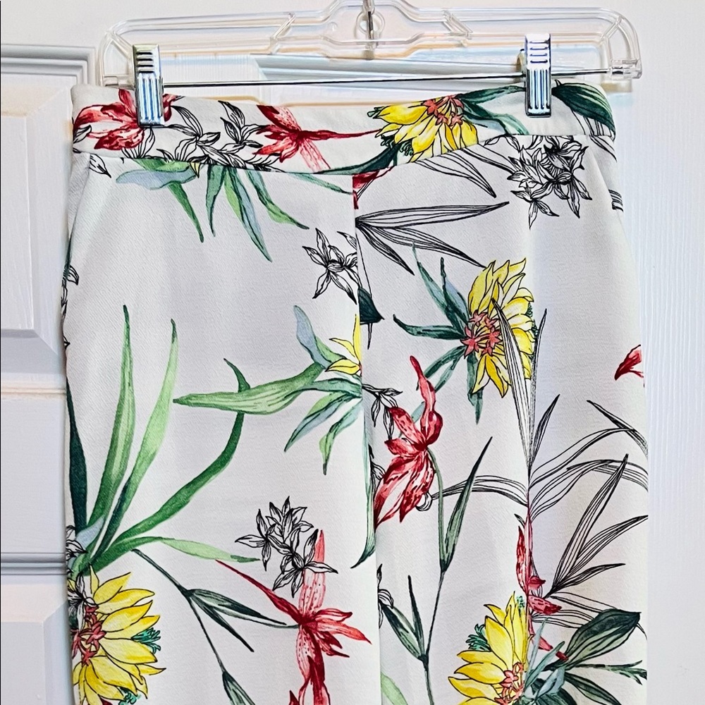 Long flower flowy pants